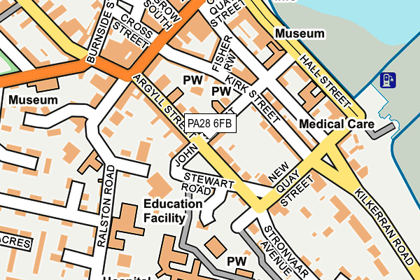 PA28 6FB map - OS OpenMap – Local (Ordnance Survey) PA28 6FB map - OS OpenMap – Local (Ordnance Survey)