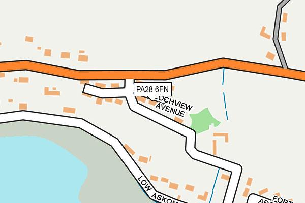 PA28 6FN map - OS OpenMap – Local (Ordnance Survey) PA28 6FN map - OS OpenMap – Local (Ordnance Survey)