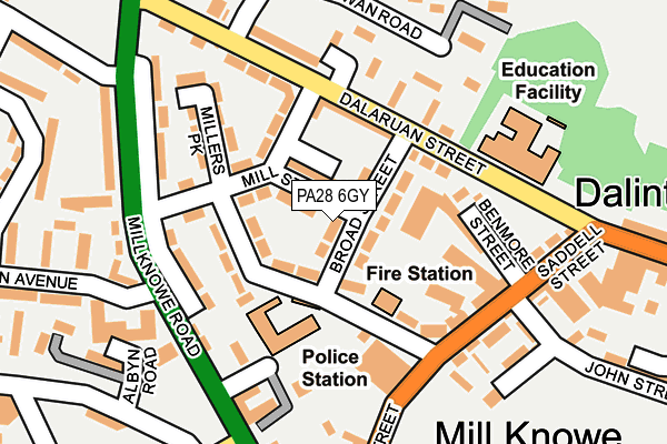 PA28 6GY map - OS OpenMap – Local (Ordnance Survey) PA28 6GY map - OS OpenMap – Local (Ordnance Survey)