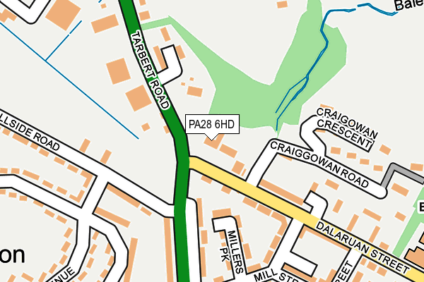 PA28 6HD map - OS OpenMap – Local (Ordnance Survey) PA28 6HD map - OS OpenMap – Local (Ordnance Survey)