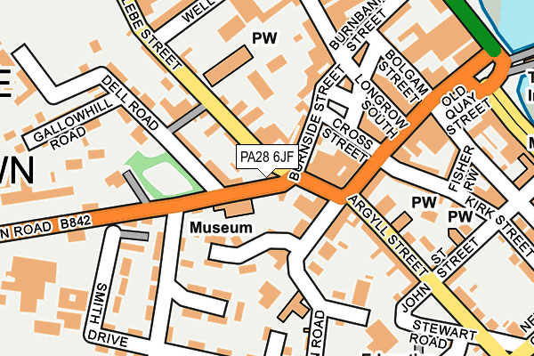 PA28 6JF map - OS OpenMap – Local (Ordnance Survey) PA28 6JF map - OS OpenMap – Local (Ordnance Survey)