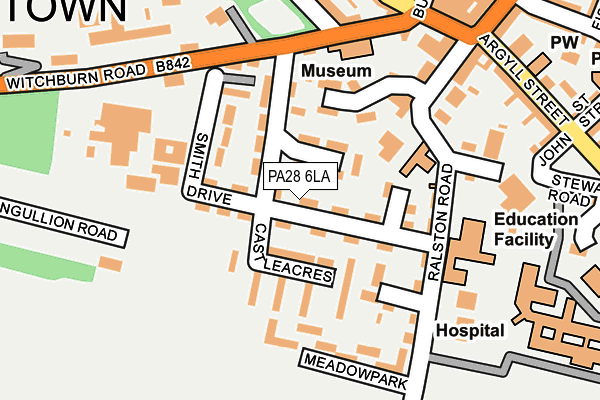 PA28 6LA map - OS OpenMap – Local (Ordnance Survey) PA28 6LA map - OS OpenMap – Local (Ordnance Survey)