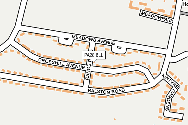 PA28 6LL map - OS OpenMap – Local (Ordnance Survey) PA28 6LL map - OS OpenMap – Local (Ordnance Survey)