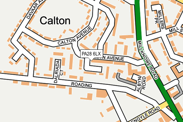 PA28 6LX map - OS OpenMap – Local (Ordnance Survey)