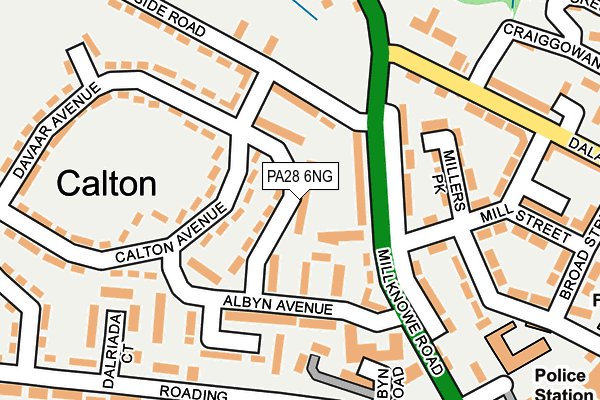 PA28 6NG map - OS OpenMap – Local (Ordnance Survey)
