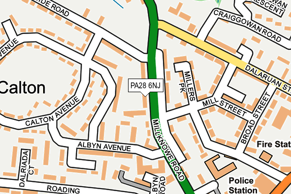 PA28 6NJ map - OS OpenMap – Local (Ordnance Survey) PA28 6NJ map - OS OpenMap – Local (Ordnance Survey)