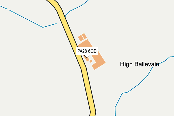 PA28 6QD map - OS OpenMap – Local (Ordnance Survey)