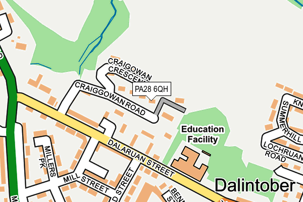 PA28 6QH map - OS OpenMap – Local (Ordnance Survey)