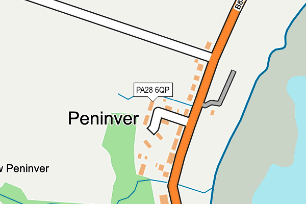 PA28 6QP map - OS OpenMap – Local (Ordnance Survey) PA28 6QP map - OS OpenMap – Local (Ordnance Survey)