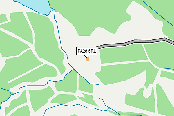 PA28 6RL map - OS OpenMap – Local (Ordnance Survey) PA28 6RL map - OS OpenMap – Local (Ordnance Survey)