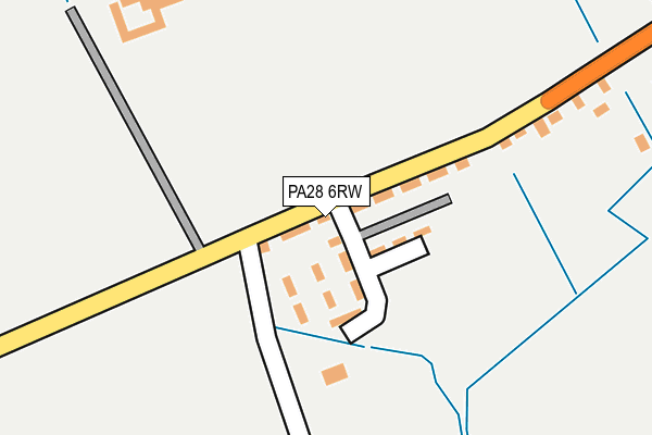PA28 6RW map - OS OpenMap – Local (Ordnance Survey) PA28 6RW map - OS OpenMap – Local (Ordnance Survey)