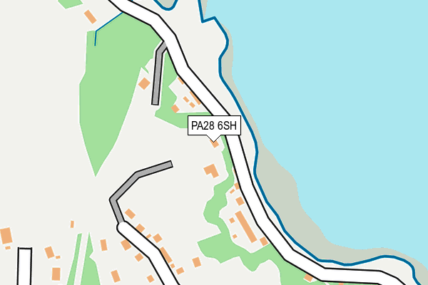 PA28 6SH map - OS OpenMap – Local (Ordnance Survey) PA28 6SH map - OS OpenMap – Local (Ordnance Survey)