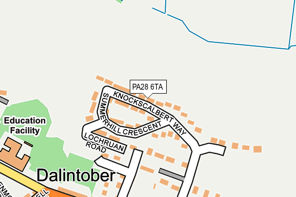 PA28 6TA map - OS OpenMap – Local (Ordnance Survey) PA28 6TA map - OS OpenMap – Local (Ordnance Survey)