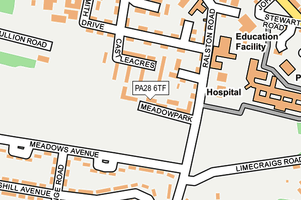 PA28 6TF map - OS OpenMap – Local (Ordnance Survey) PA28 6TF map - OS OpenMap – Local (Ordnance Survey)