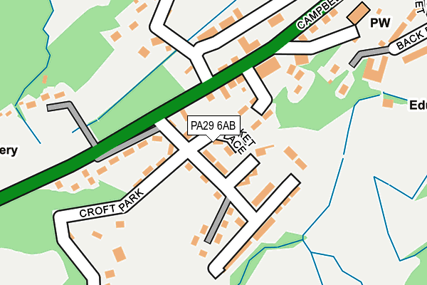 PA29 6AB map - OS OpenMap – Local (Ordnance Survey) PA29 6AB map - OS OpenMap – Local (Ordnance Survey)