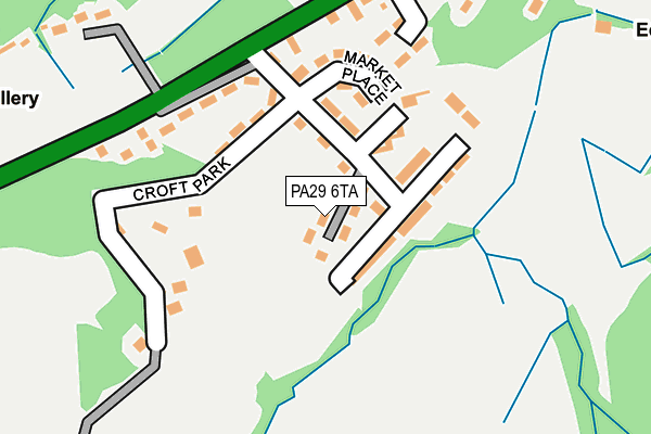 PA29 6TA map - OS OpenMap – Local (Ordnance Survey) PA29 6TA map - OS OpenMap – Local (Ordnance Survey)
