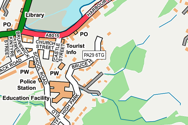 PA29 6TG map - OS OpenMap – Local (Ordnance Survey) PA29 6TG map - OS OpenMap – Local (Ordnance Survey)