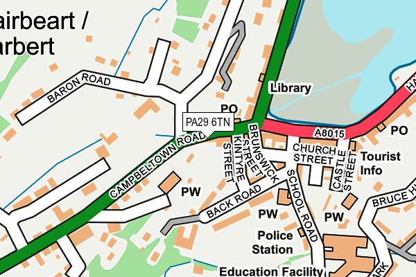 PA29 6TN map - OS OpenMap – Local (Ordnance Survey) PA29 6TN map - OS OpenMap – Local (Ordnance Survey)