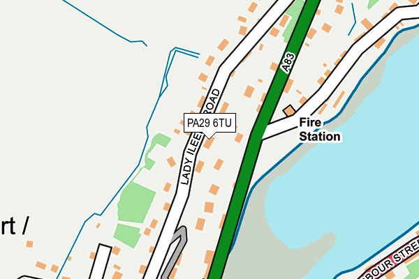 PA29 6TU map - OS OpenMap – Local (Ordnance Survey)