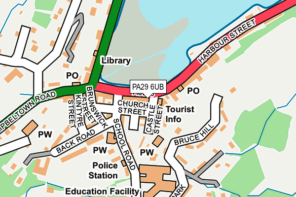 PA29 6UB map - OS OpenMap – Local (Ordnance Survey) PA29 6UB map - OS OpenMap – Local (Ordnance Survey)