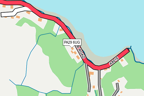 PA29 6UG map - OS OpenMap – Local (Ordnance Survey) PA29 6UG map - OS OpenMap – Local (Ordnance Survey)