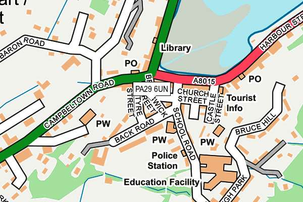 PA29 6UN map - OS OpenMap – Local (Ordnance Survey) PA29 6UN map - OS OpenMap – Local (Ordnance Survey)
