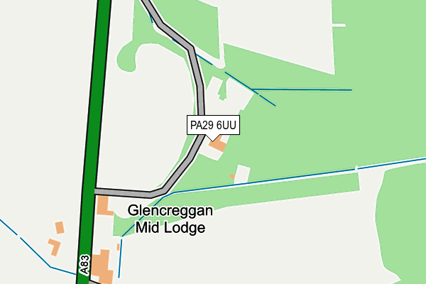 PA29 6UU map - OS OpenMap – Local (Ordnance Survey)