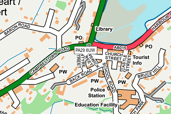 PA29 6UW map - OS OpenMap – Local (Ordnance Survey) PA29 6UW map - OS OpenMap – Local (Ordnance Survey)