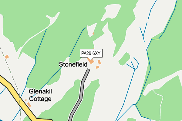 PA29 6XY map - OS OpenMap – Local (Ordnance Survey) PA29 6XY map - OS OpenMap – Local (Ordnance Survey)