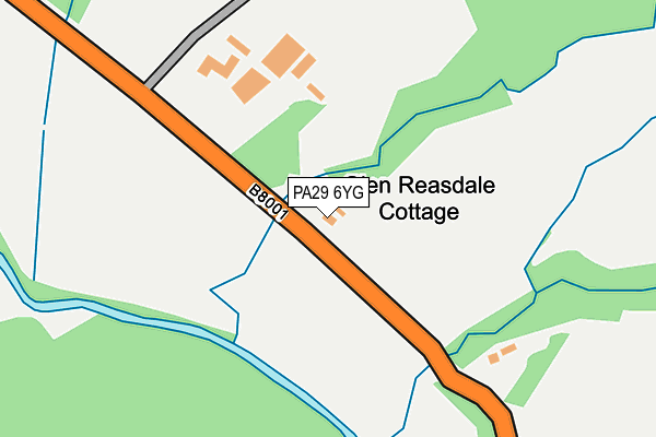 PA29 6YG map - OS OpenMap – Local (Ordnance Survey)