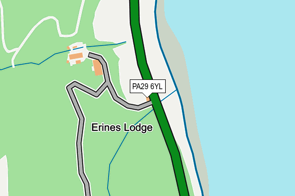 PA29 6YL map - OS OpenMap – Local (Ordnance Survey) PA29 6YL map - OS OpenMap – Local (Ordnance Survey)