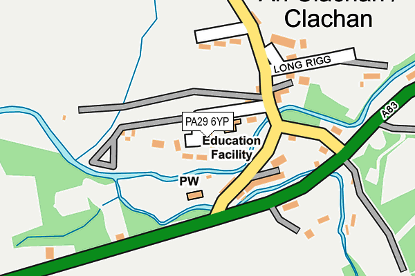 PA29 6YP map - OS OpenMap – Local (Ordnance Survey) PA29 6YP map - OS OpenMap – Local (Ordnance Survey)