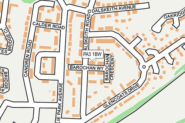 PA3 1BW map - OS OpenMap – Local (Ordnance Survey) PA3 1BW map - OS OpenMap – Local (Ordnance Survey)