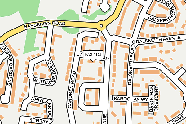 PA3 1DJ map - OS OpenMap – Local (Ordnance Survey) PA3 1DJ map - OS OpenMap – Local (Ordnance Survey)
