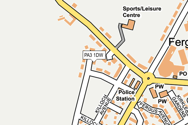 PA3 1DW map - OS OpenMap – Local (Ordnance Survey) PA3 1DW map - OS OpenMap – Local (Ordnance Survey)