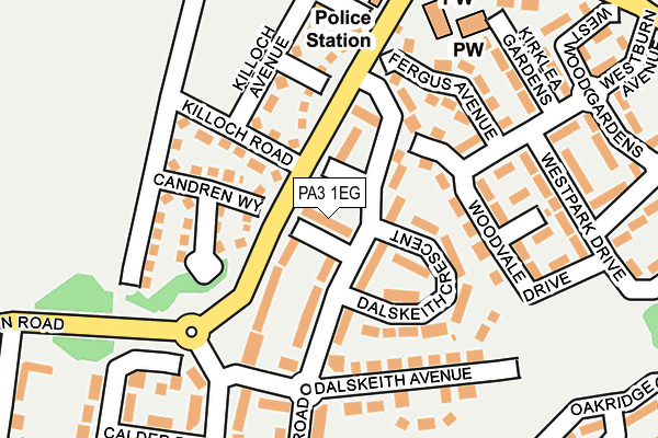 PA3 1EG map - OS OpenMap – Local (Ordnance Survey) PA3 1EG map - OS OpenMap – Local (Ordnance Survey)
