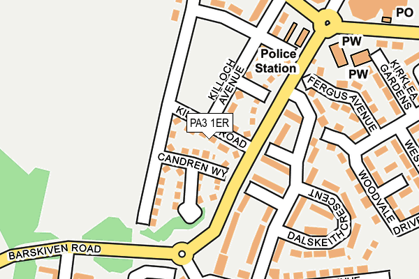 PA3 1ER map - OS OpenMap – Local (Ordnance Survey) PA3 1ER map - OS OpenMap – Local (Ordnance Survey)