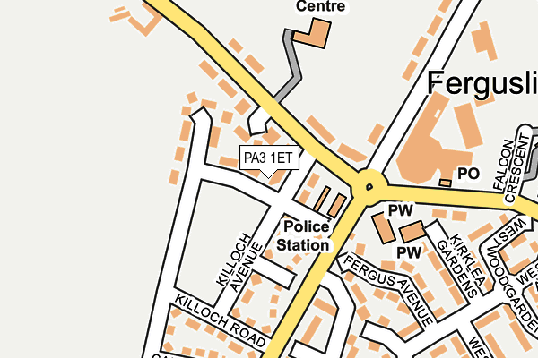 PA3 1ET map - OS OpenMap – Local (Ordnance Survey)