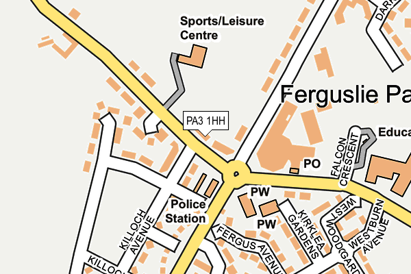PA3 1HH map - OS OpenMap – Local (Ordnance Survey) PA3 1HH map - OS OpenMap – Local (Ordnance Survey)