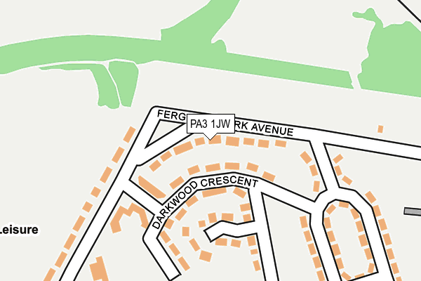 PA3 1JW map - OS OpenMap – Local (Ordnance Survey) PA3 1JW map - OS OpenMap – Local (Ordnance Survey)