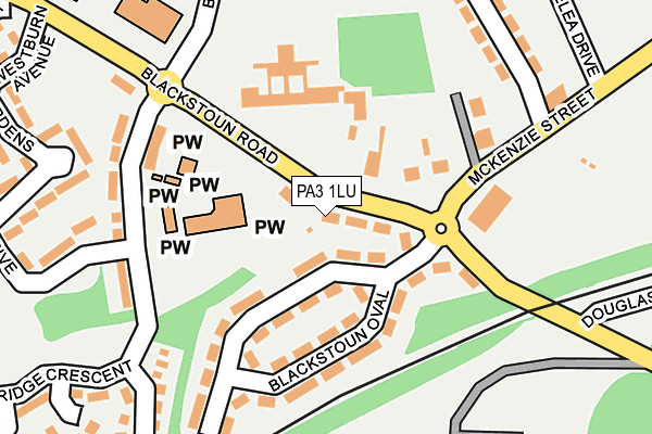 PA3 1LU map - OS OpenMap – Local (Ordnance Survey) PA3 1LU map - OS OpenMap – Local (Ordnance Survey)