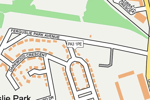 PA3 1PE map - OS OpenMap – Local (Ordnance Survey) PA3 1PE map - OS OpenMap – Local (Ordnance Survey)
