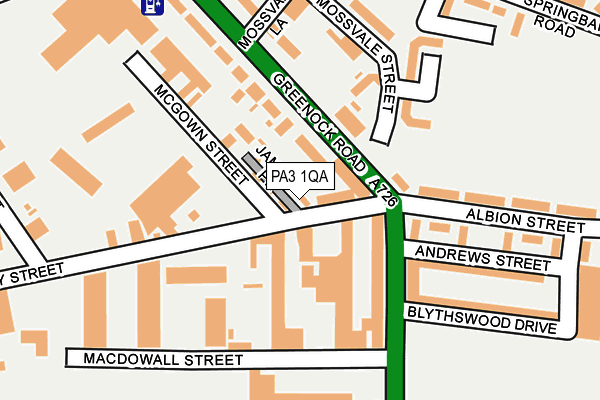 PA3 1QA map - OS OpenMap – Local (Ordnance Survey) PA3 1QA map - OS OpenMap – Local (Ordnance Survey)
