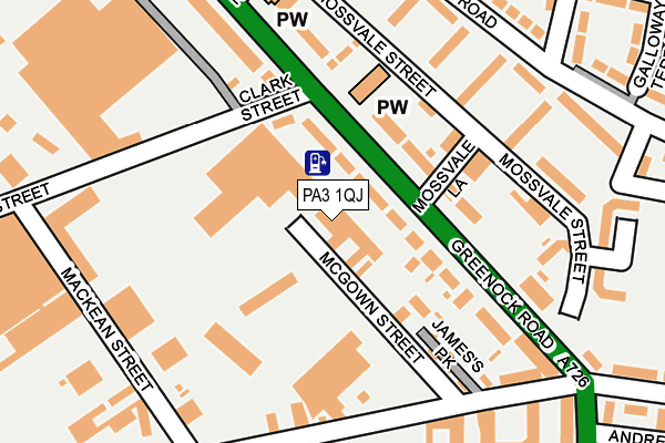 PA3 1QJ map - OS OpenMap – Local (Ordnance Survey) PA3 1QJ map - OS OpenMap – Local (Ordnance Survey)