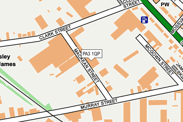 PA3 1QP map - OS OpenMap – Local (Ordnance Survey) PA3 1QP map - OS OpenMap – Local (Ordnance Survey)
