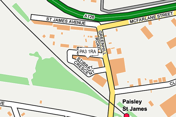 PA3 1RA map - OS OpenMap – Local (Ordnance Survey) PA3 1RA map - OS OpenMap – Local (Ordnance Survey)