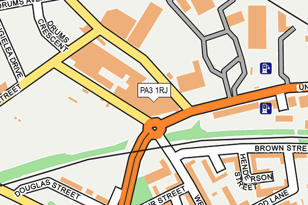 PA3 1RJ map - OS OpenMap – Local (Ordnance Survey) PA3 1RJ map - OS OpenMap – Local (Ordnance Survey)