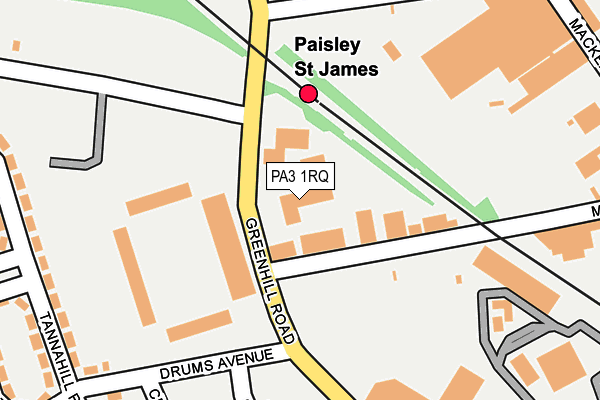 PA3 1RQ map - OS OpenMap – Local (Ordnance Survey) PA3 1RQ map - OS OpenMap – Local (Ordnance Survey)