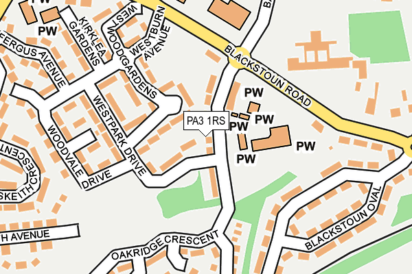 PA3 1RS map - OS OpenMap – Local (Ordnance Survey) PA3 1RS map - OS OpenMap – Local (Ordnance Survey)