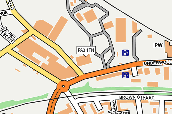 PA3 1TN map - OS OpenMap – Local (Ordnance Survey) PA3 1TN map - OS OpenMap – Local (Ordnance Survey)
